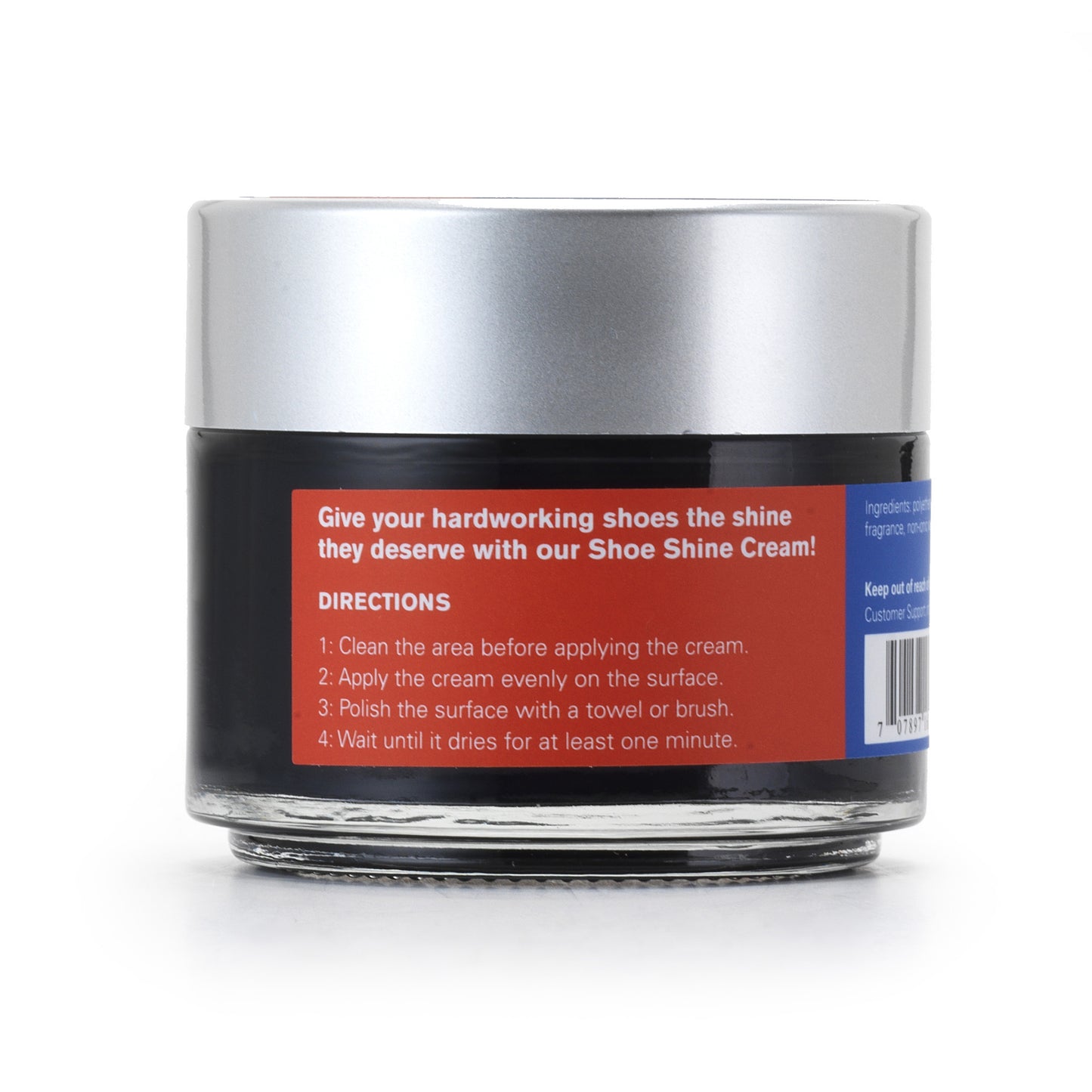 Black Cream Shoe Polish, 3.38 oz.