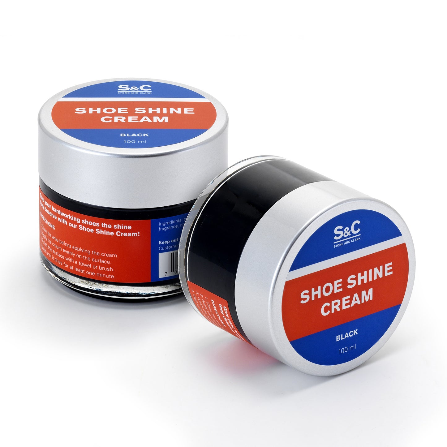 Black Cream Shoe Polish, 3.38 oz.