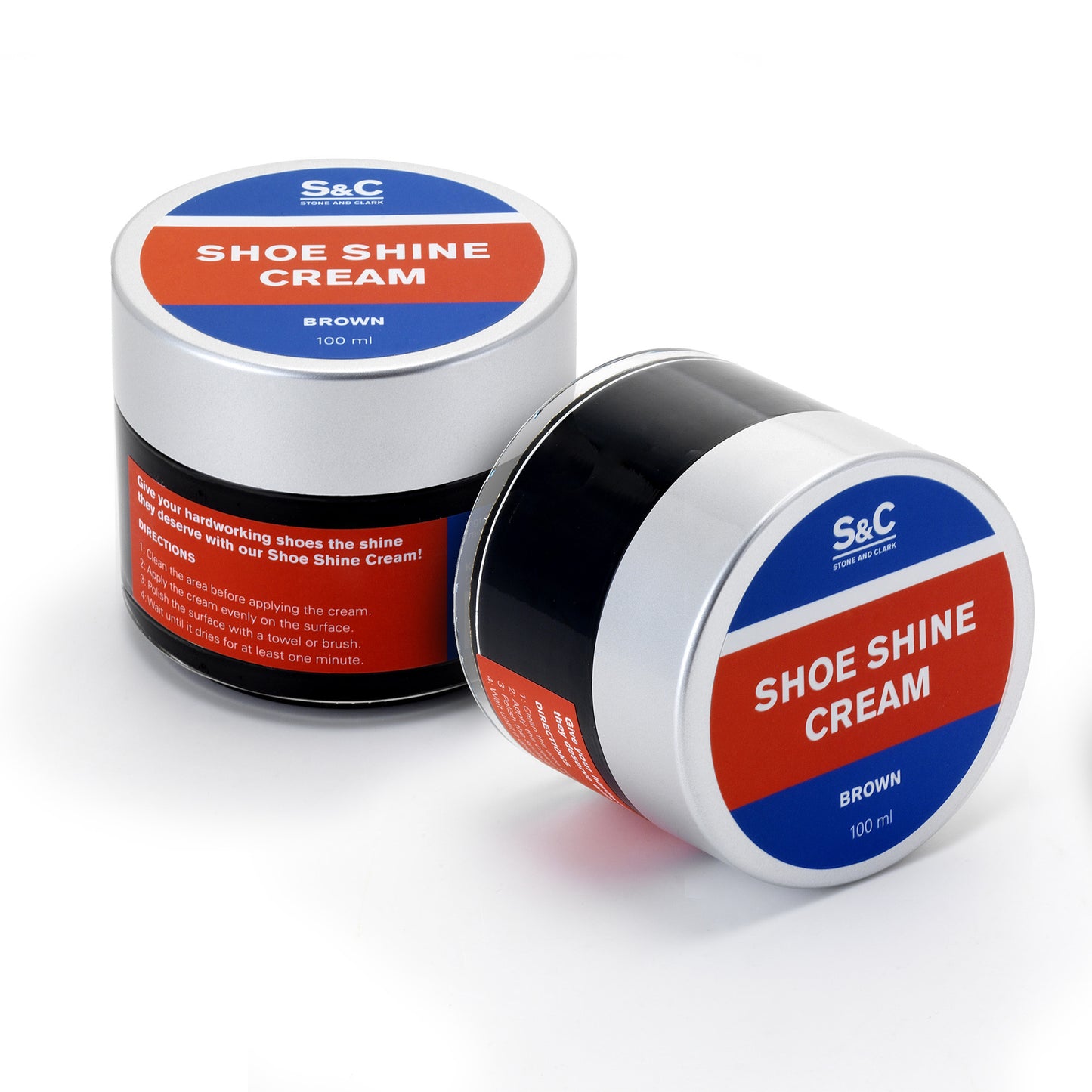 Brown Cream Shoe Polish, 3.38oz.