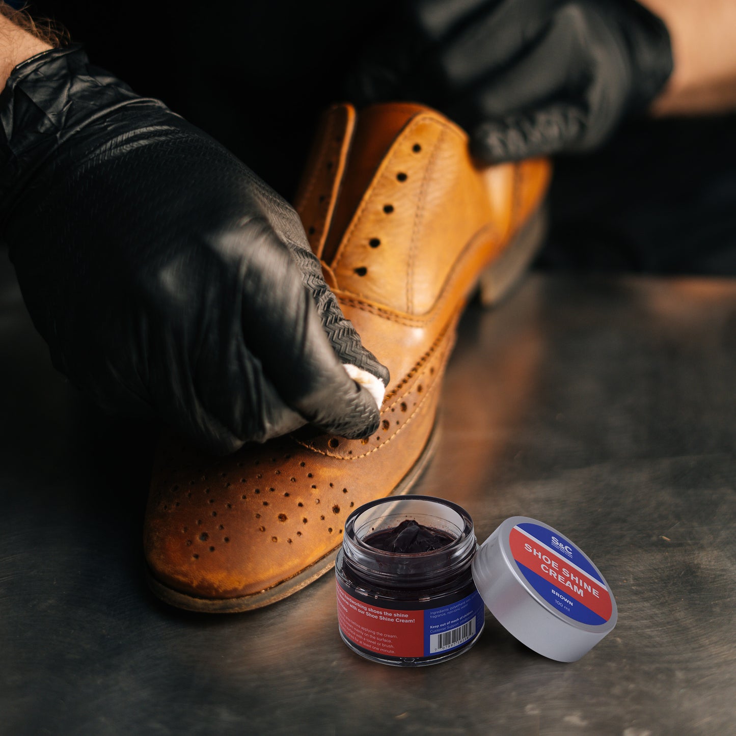 Brown Cream Shoe Polish, 3.38oz.