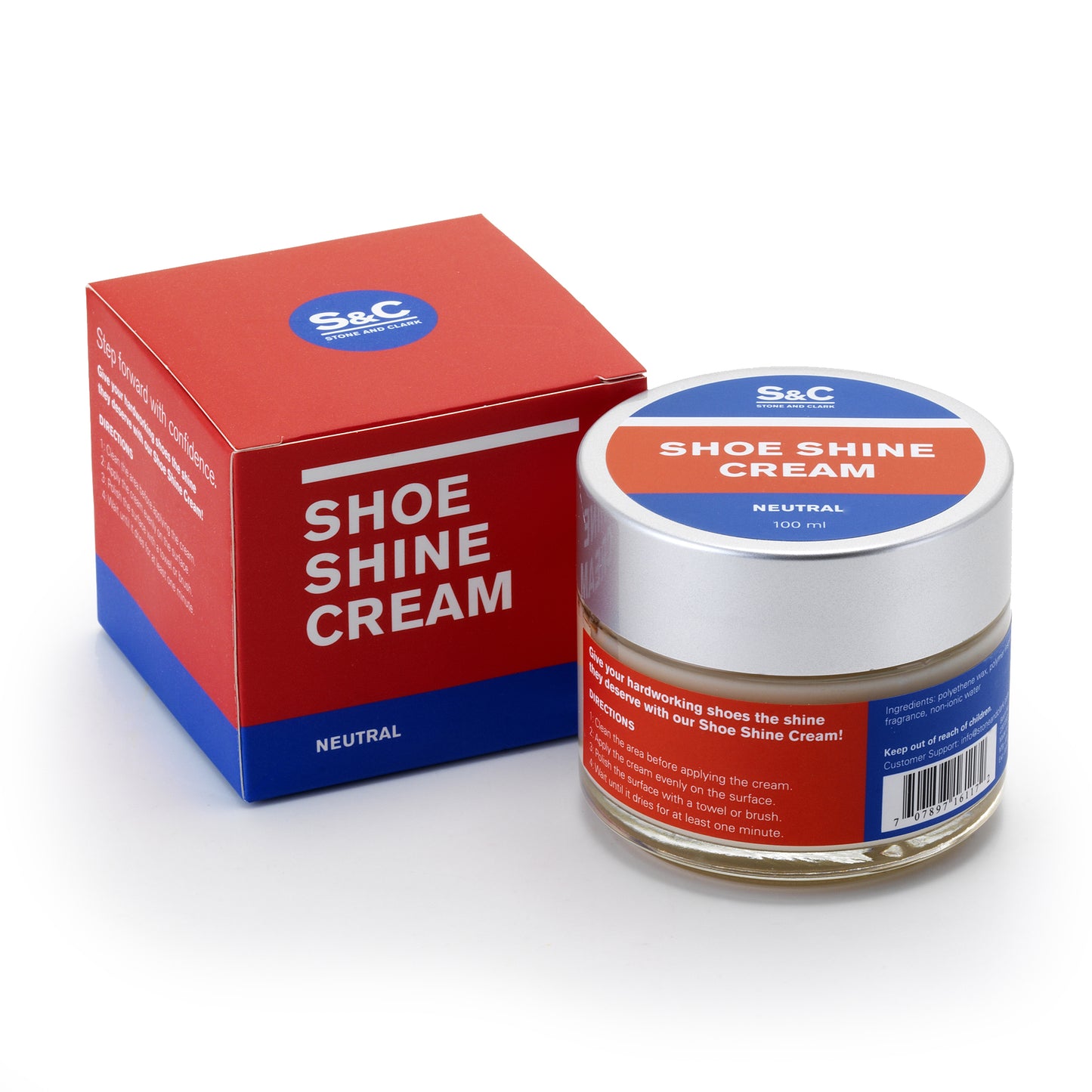 Neutral Cream Shoe Polish, 3.38oz.