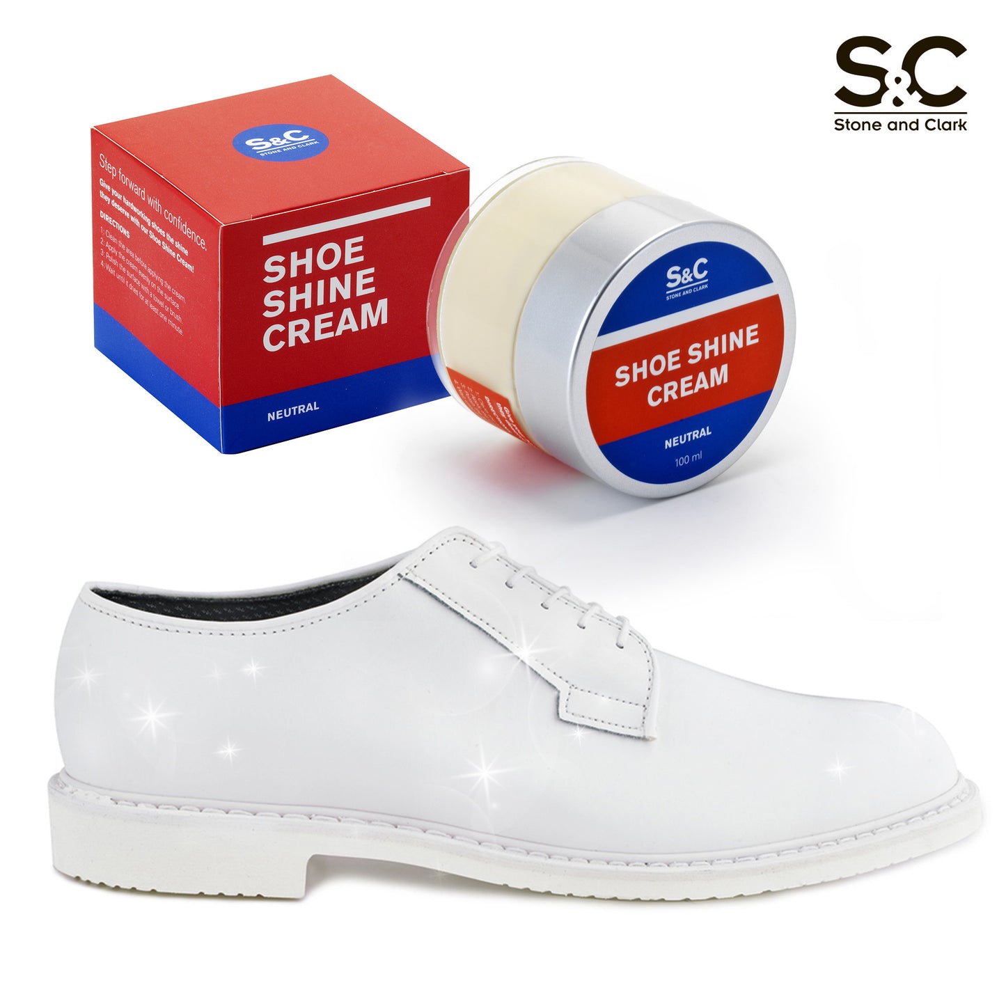 Neutral Cream Shoe Polish, 3.38oz.