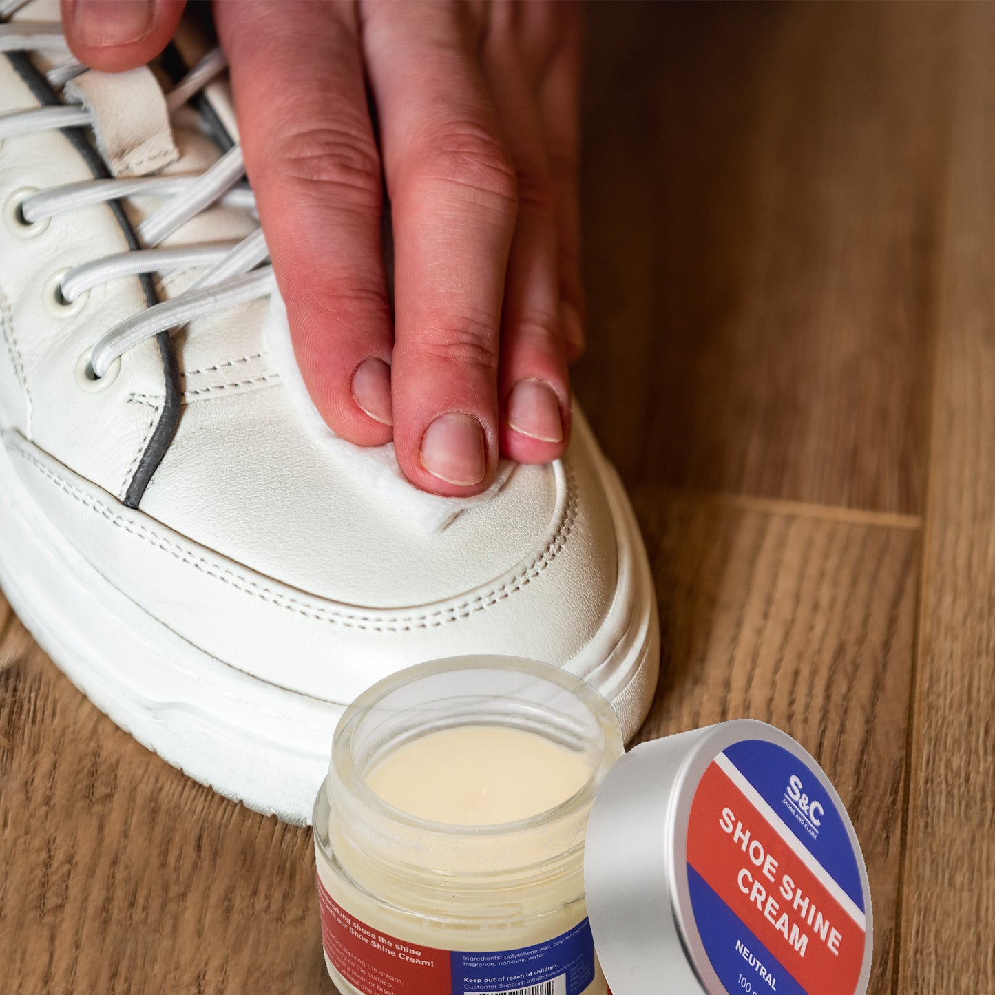 Neutral Cream Shoe Polish, 3.38oz.
