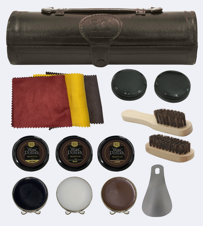 12PC Leather Shoe Shine & Care Kit for Men & Women