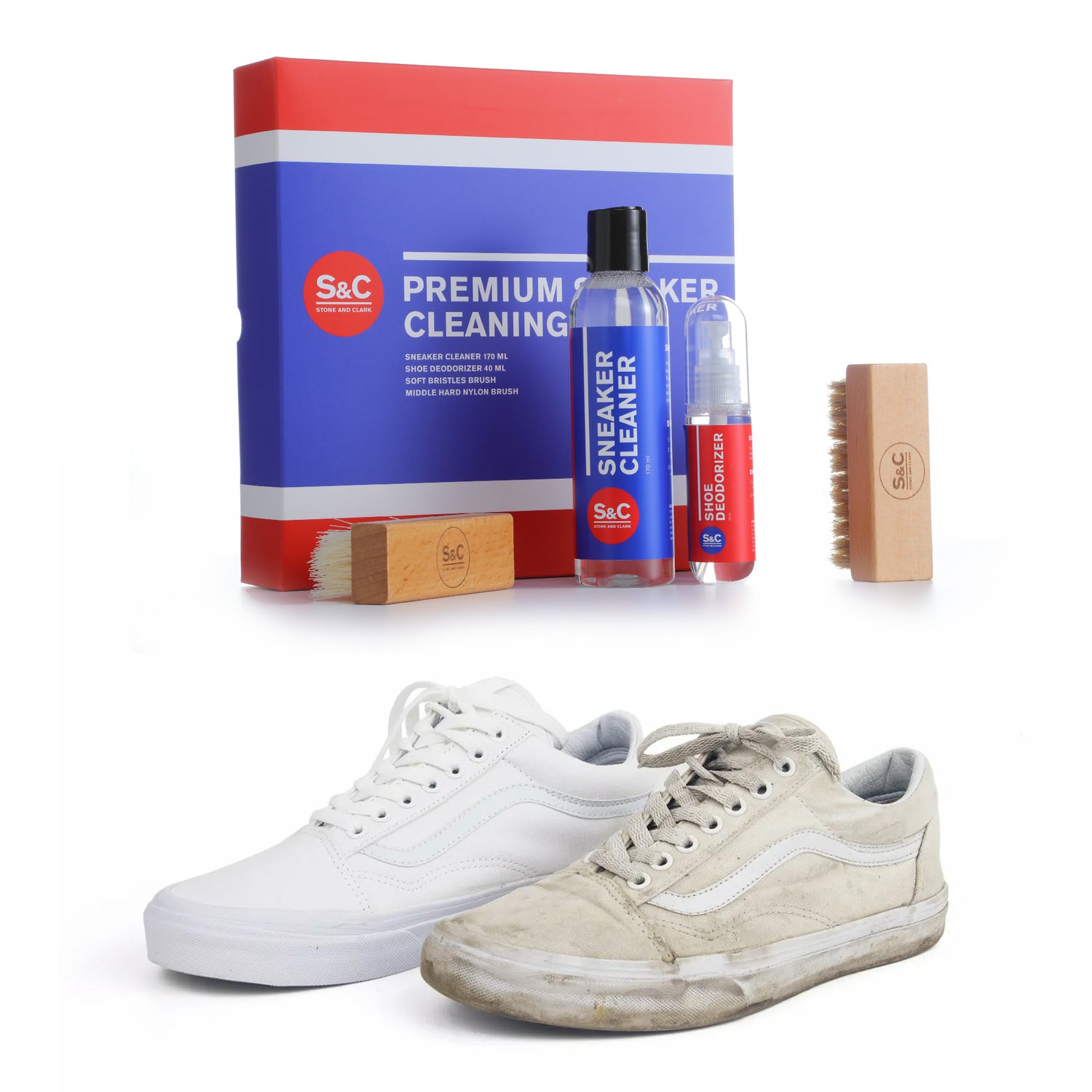 Stone and Clark Sneaker Pro Cleaning & Deodorizing Kit