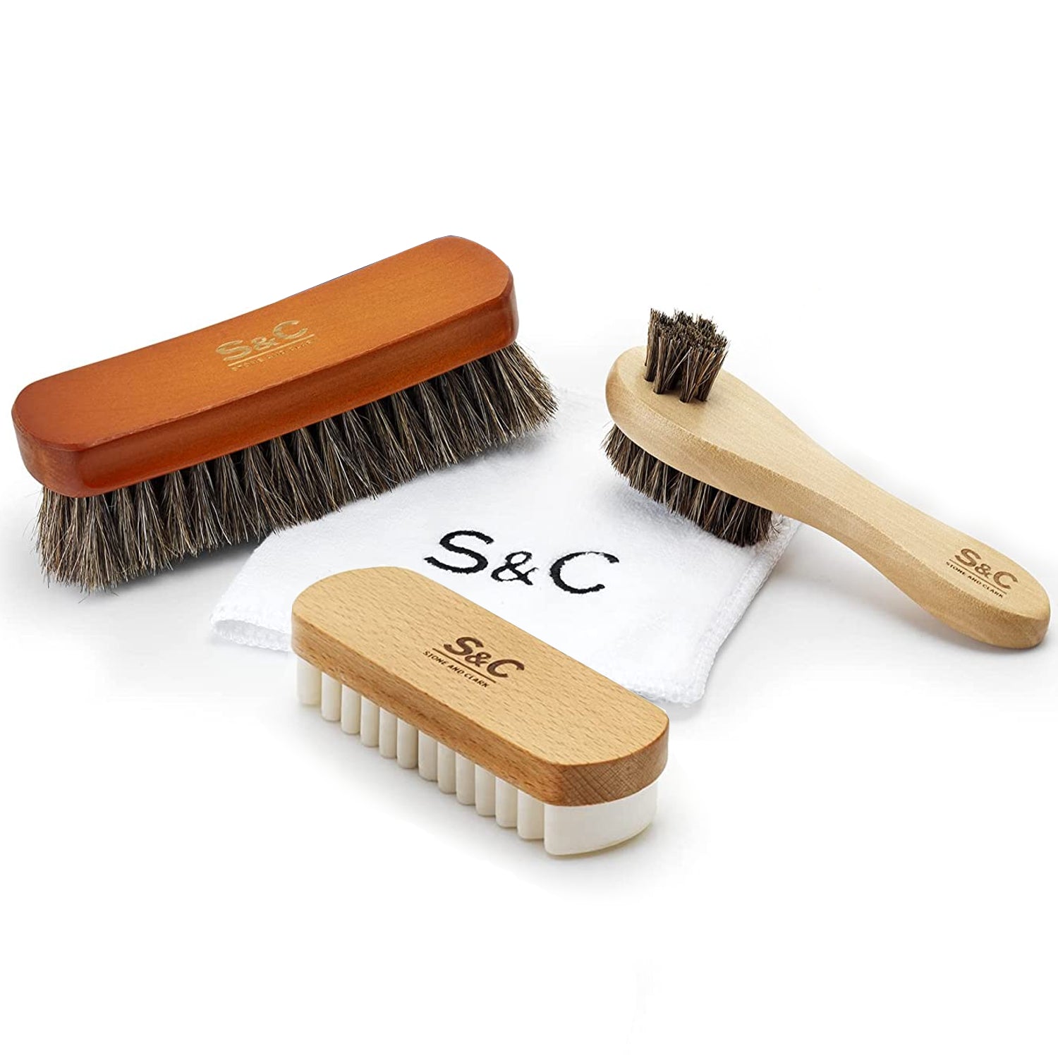 Versatile Shoe Care Brush Kit