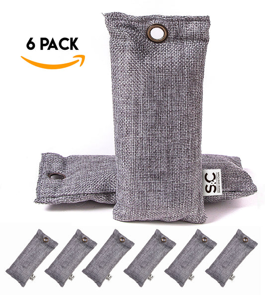 6-Set Bamboo Charcoal Odor Neutralizer Bag for Shoes by Stone & Clark