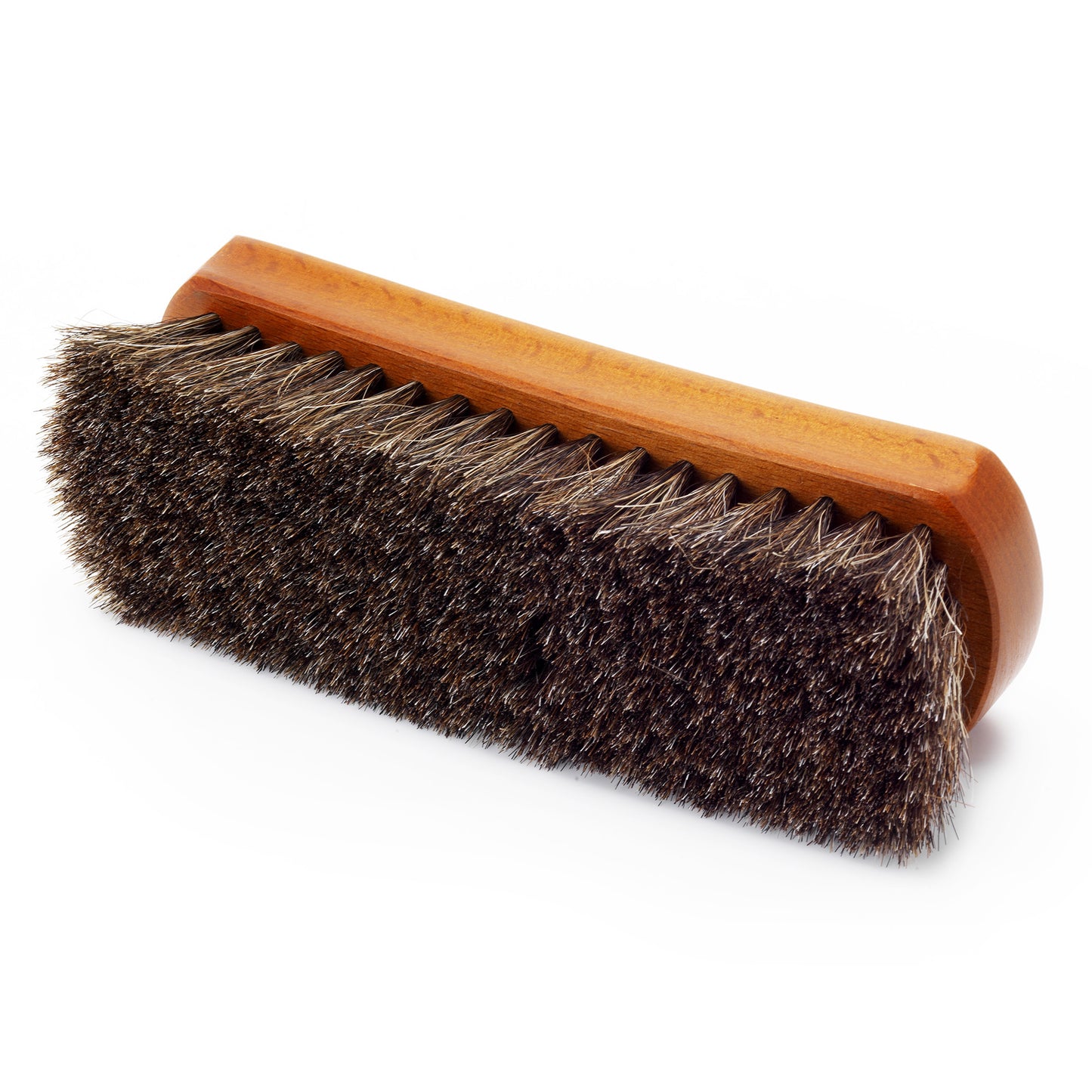 Premium Brown Horsehair Shoe Brush