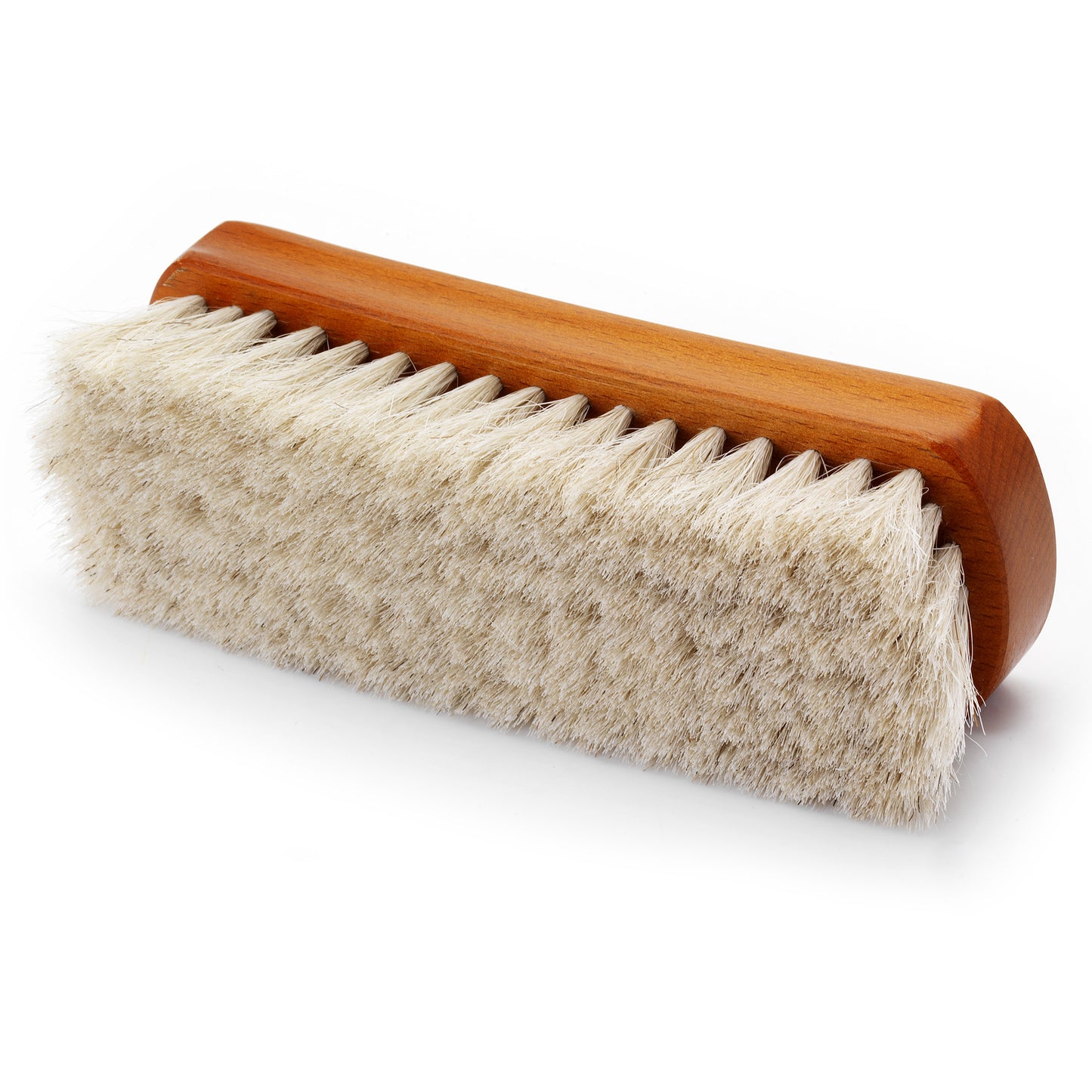 Premium White Horsehair Leather Shoe Brush