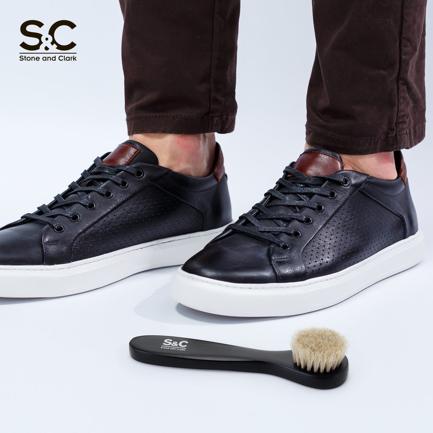 Deluxe Horse Hair Shoe Brush Set