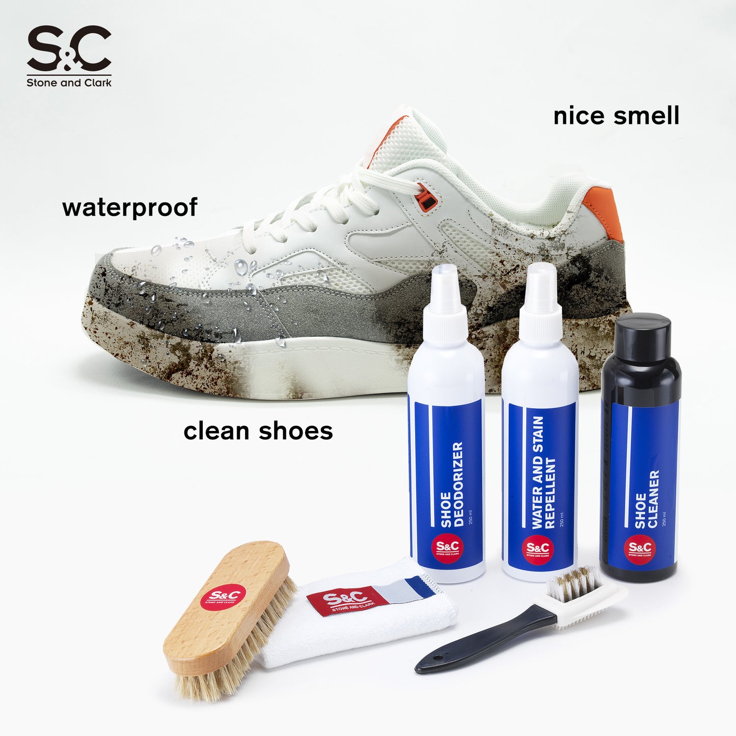 Stone and Clark All-in-One Sneaker Care Kit