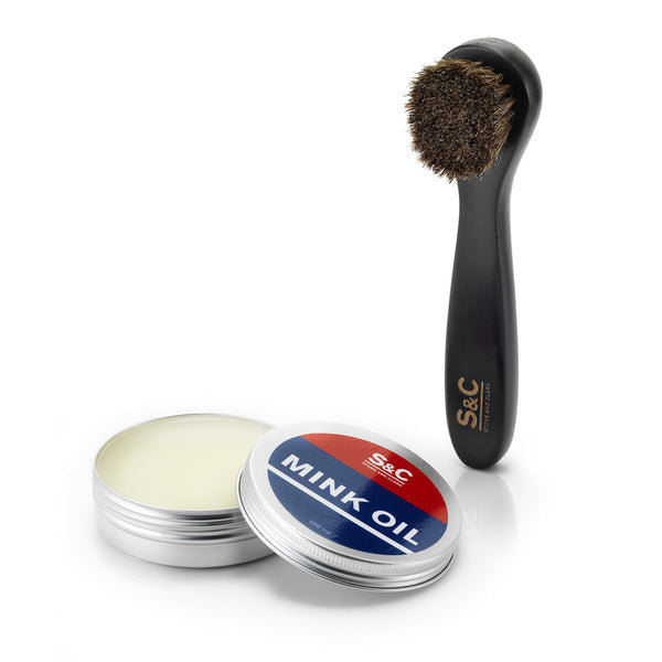 Mink Oil Kit for Leather Boots, 3.5oz.