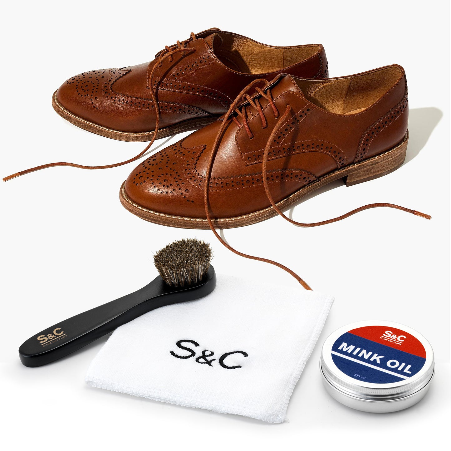 3.5 oz Mink Oil Leather Care Kit with Applicator