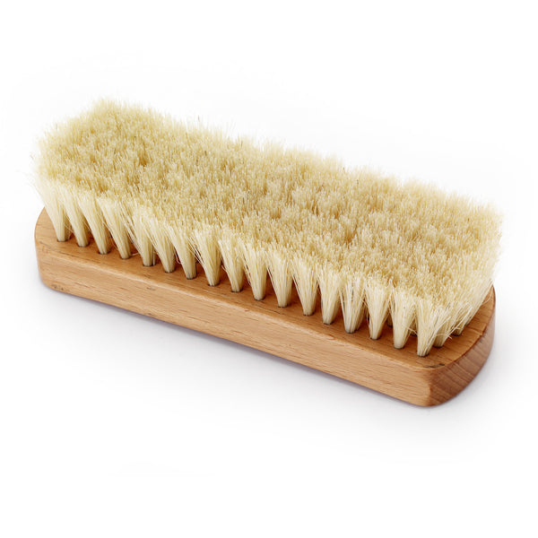 Premium Beige Horse Hair Shoe Brush