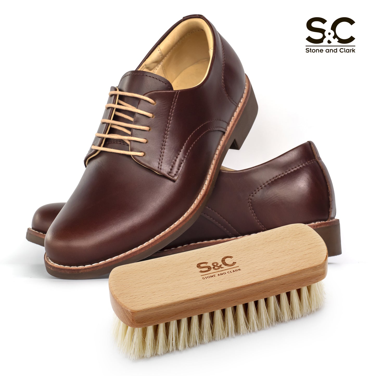 Premium Horse Hair Shoe Brush – Gentle Leather Polishing