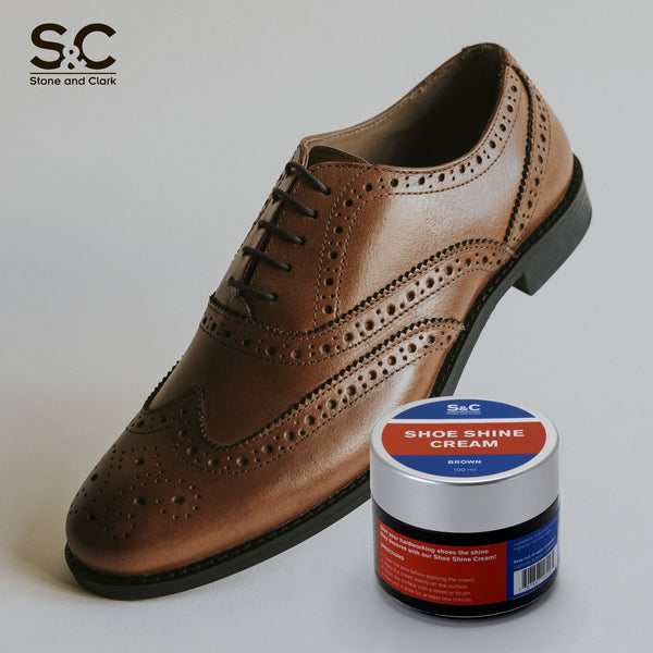 Brown Cream Shoe Polish, 3.38oz.