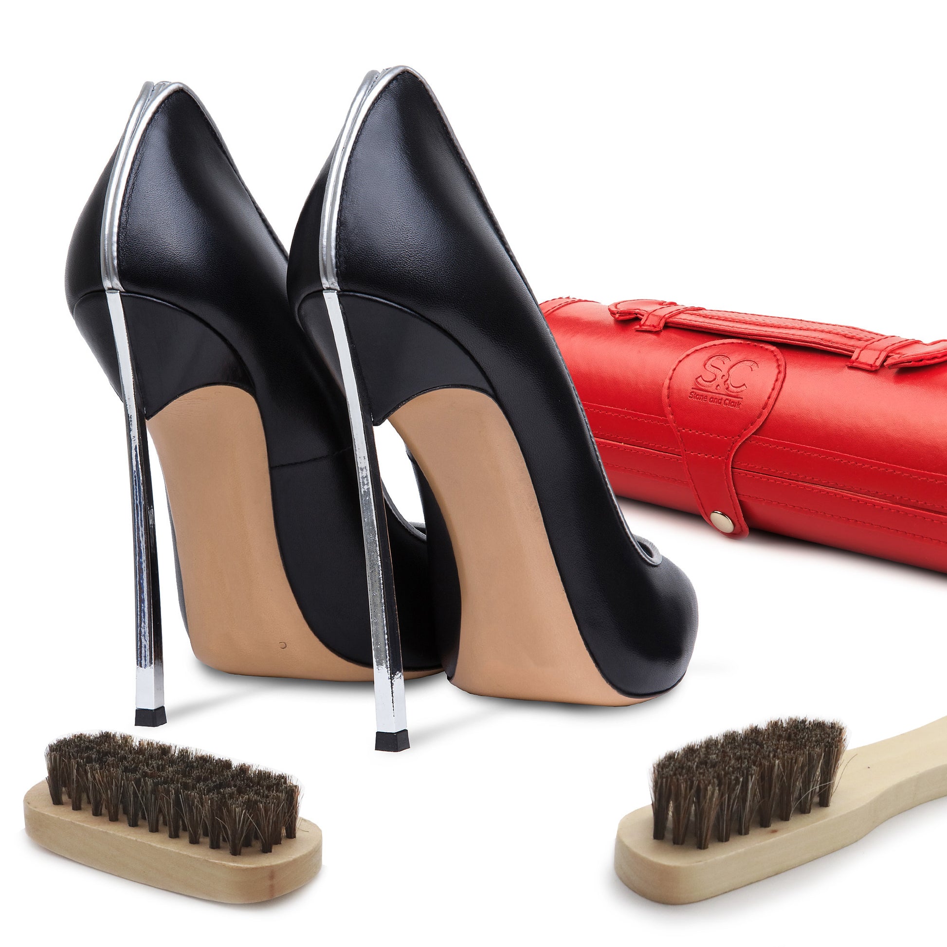 Shoe Care Cleaning Kit( Scrubber & Sponge, Shoe Polish and Shoe Shine  Sponge)