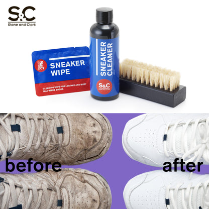 Travel Friendly Shoe Cleaning Kit with Quick Wipes