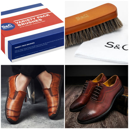 Versatile Shoe Care Brush Kit