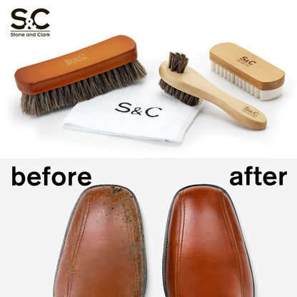 Versatile Shoe Care Brush Kit