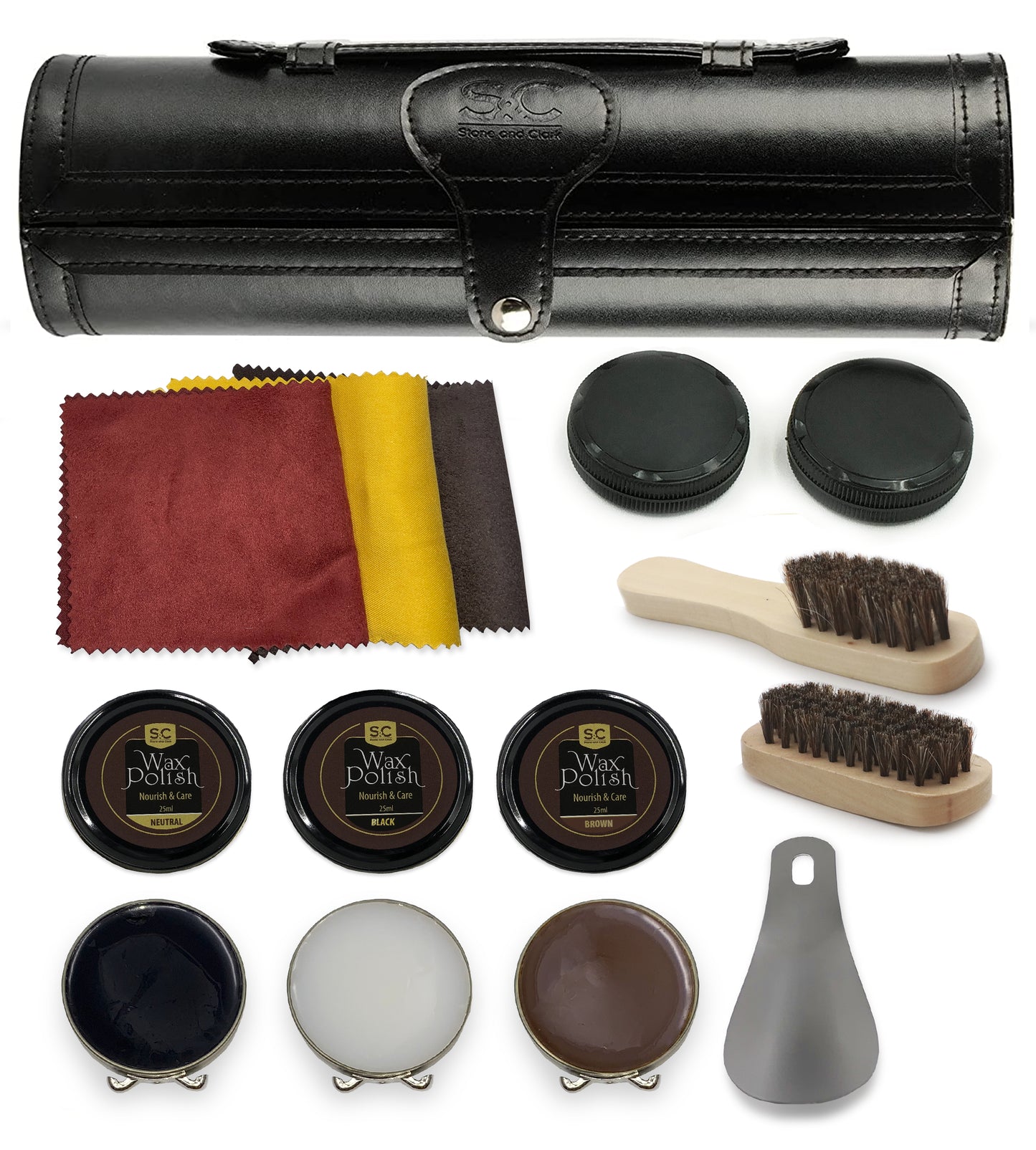 12PC Leather Shoe Shine & Care Kit for Men & Women