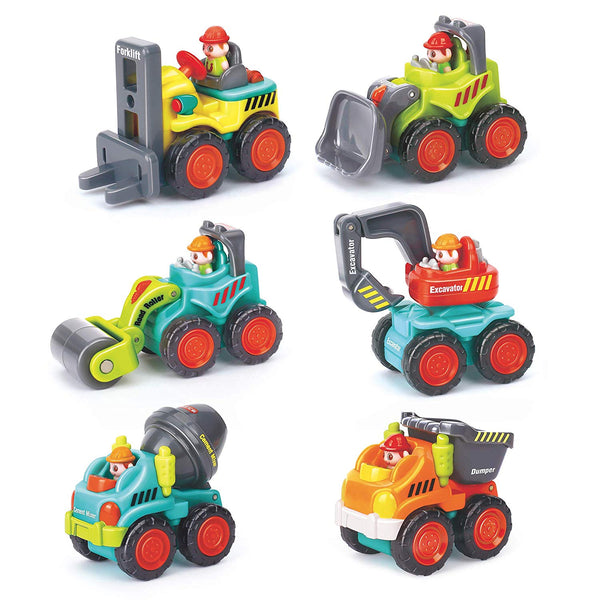 6 Pieces Construction Vehicles Toy Trucks Set 18m+