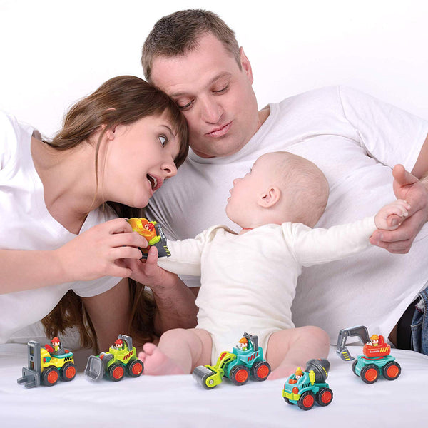 6 Pieces Construction Vehicles Toy Trucks Set 18m+