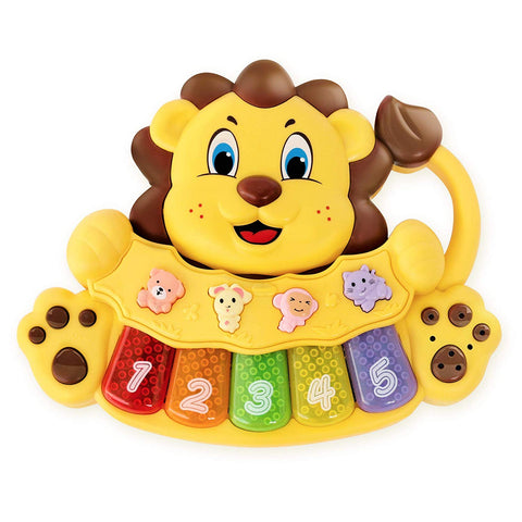 Stone and Clark Adorable Lion Baby Piano Toy - For Toddlers 18+ Months Old