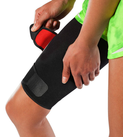Adjustable & Flexible Thigh Compression Sleeve Wrap by Stone & Clark