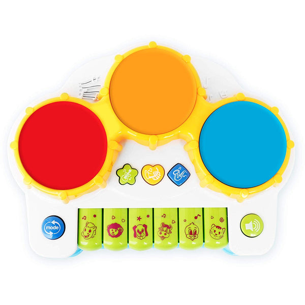 Stone and Clark Baby Piano and Drum Toy Instruments – for Children 3+ Years Old