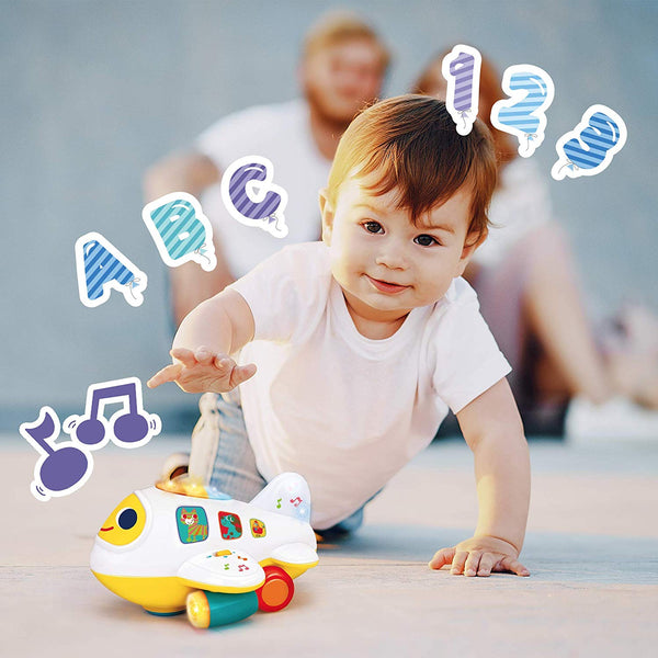 Stone and Clark Bump 'n Go Learning Airplane Toy – For Babies 6+ Months