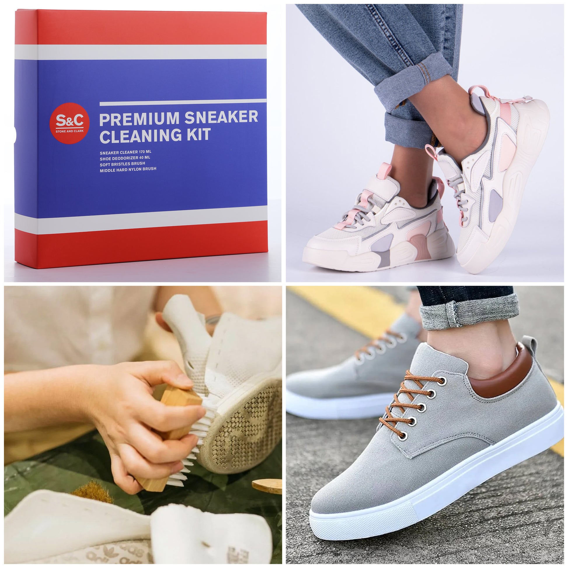 Shoe Care Product Fast Acting Sneaker Cleaner Athletic Shoes