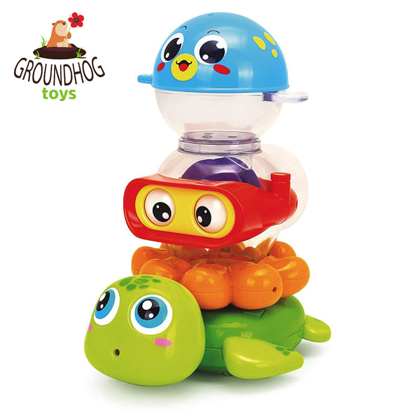 Stack 'n Squirt Baby Bath Toy for For Toddlers 9+ Months