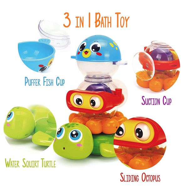 Stack 'n Squirt Baby Bath Toy for For Toddlers 9+ Months