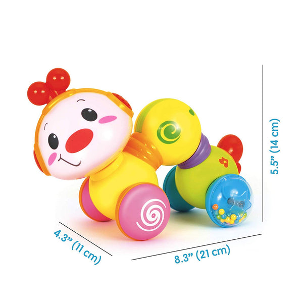 Happy Wiggle Worm – Fun Baby Crawling Toys – For Babies 6+ Months by Groundhog Toys